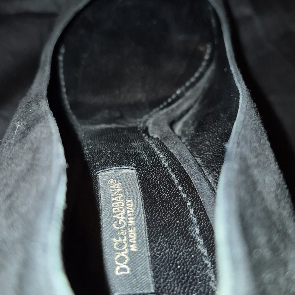 Dolce & Gabbana Black Suede With 1"platform. High Heel sz. 38 (#1706) - Picture 13 of 16